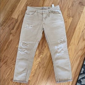 ZARA distressed denim
